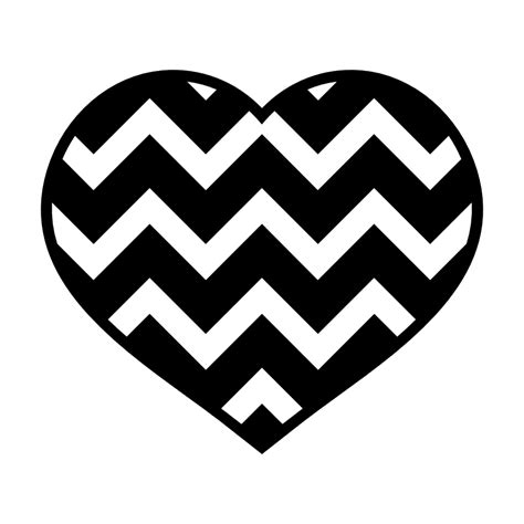 Download Free Heart, Valentines day Cutting File, Chevron Cut Files